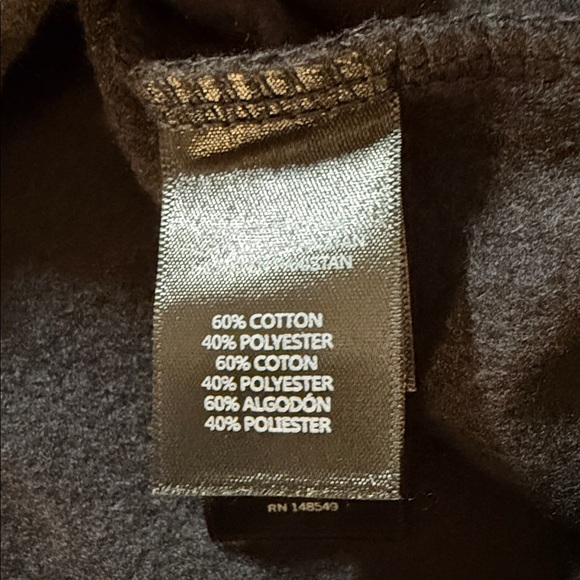 Kenneth Cole Size Large Black Crewneck Sweatshirt with Reflective Chest Panel - Picture 4 of 6